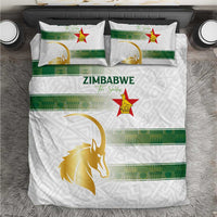 Zimbabwe Rugby The Champions 2025 Bedding Set The Gold Sables Version - Wonder Print Shop