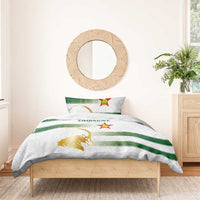 Zimbabwe Rugby The Champions 2025 Bedding Set The Gold Sables Version - Wonder Print Shop