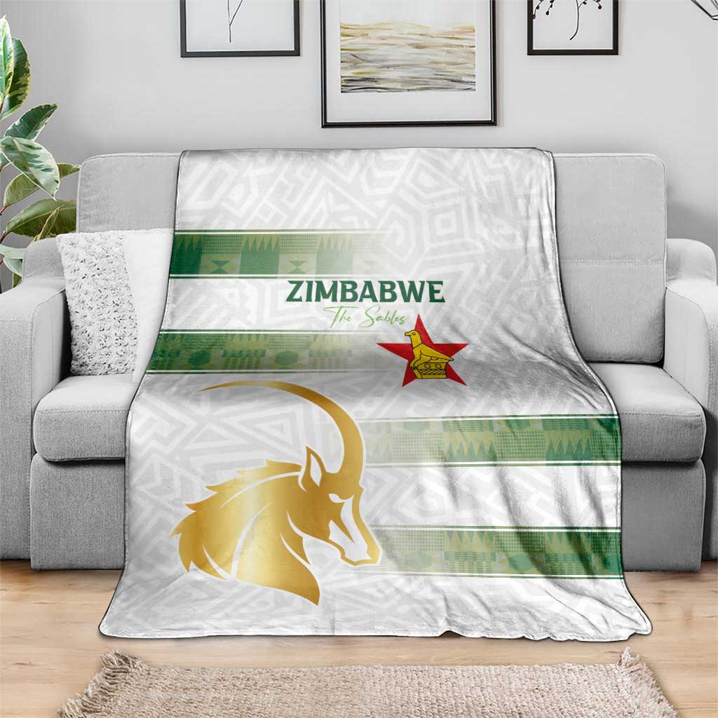 Zimbabwe Rugby The Champions 2025 Blanket The Gold Sables Version - Wonder Print Shop