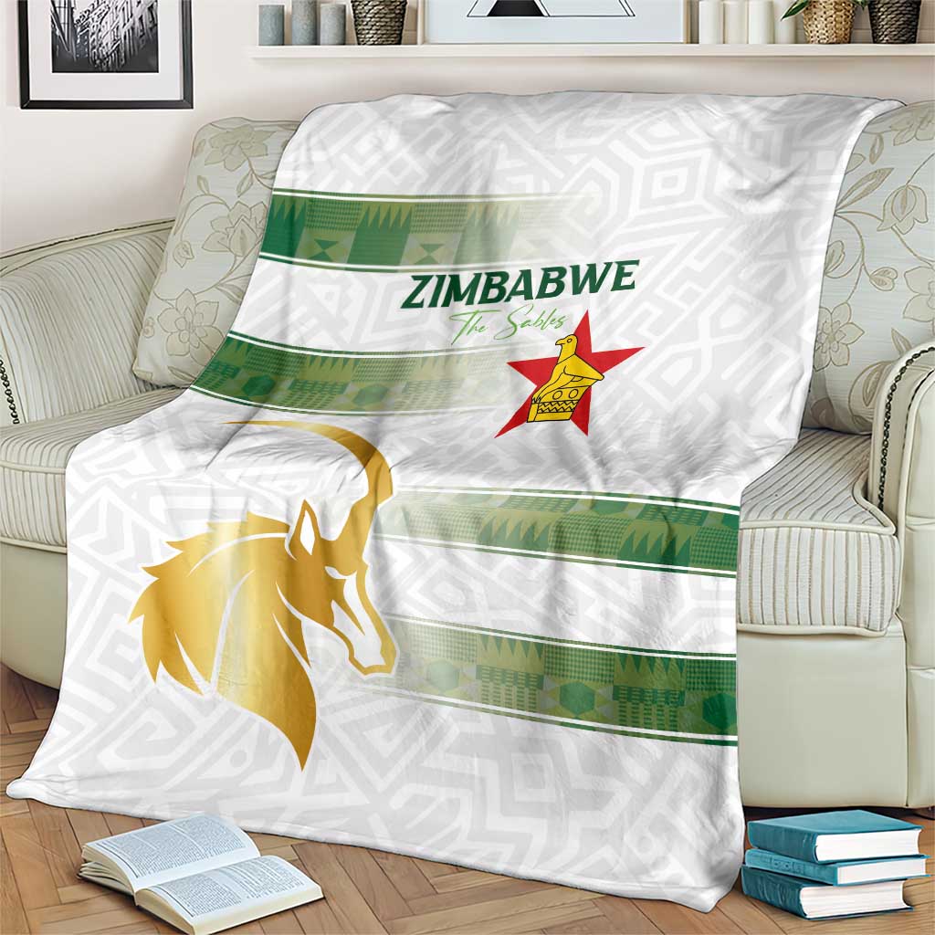 Zimbabwe Rugby The Champions 2025 Blanket The Gold Sables Version - Wonder Print Shop