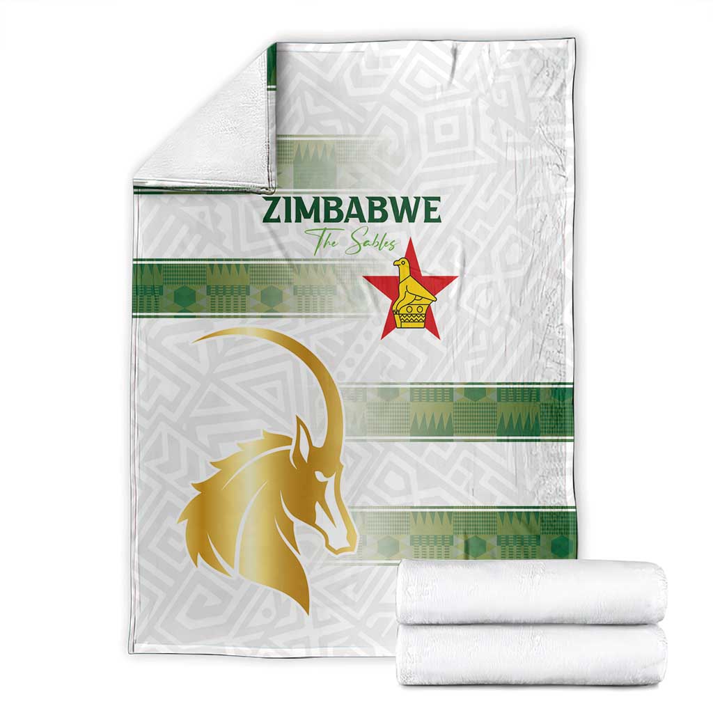 Zimbabwe Rugby The Champions 2025 Blanket The Gold Sables Version - Wonder Print Shop