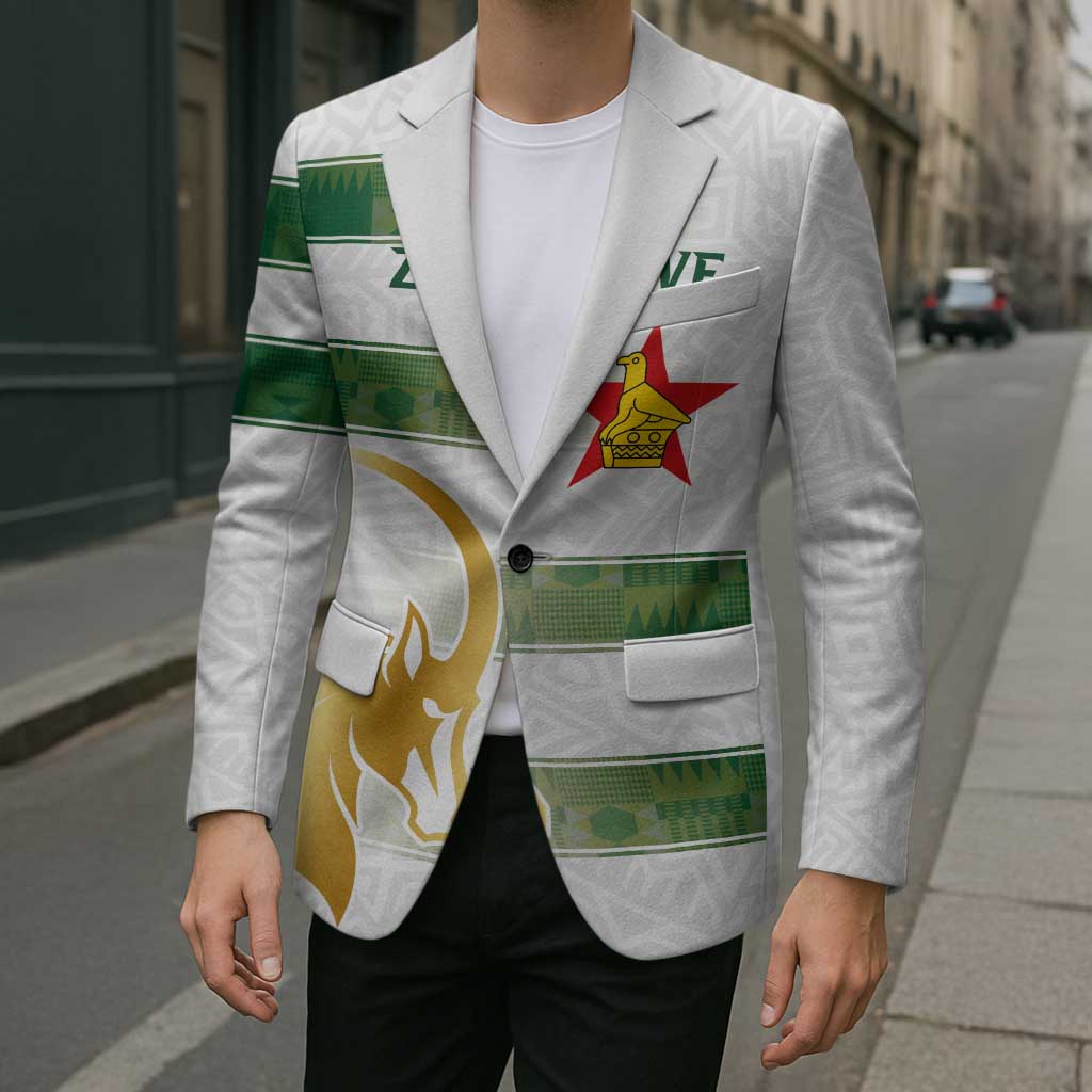 Custom Zimbabwe Rugby The Champions 2025 Blazer The Gold Sables Version - Wonder Print Shop