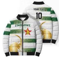 Custom Zimbabwe Rugby The Champions 2025 Bomber Puffer Jacket The Gold Sables Version - Wonder Print Shop
