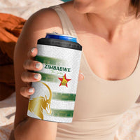 Custom Zimbabwe Rugby The Champions 2025 4 in 1 Can Cooler Tumbler The Gold Sables Version - Wonder Print Shop