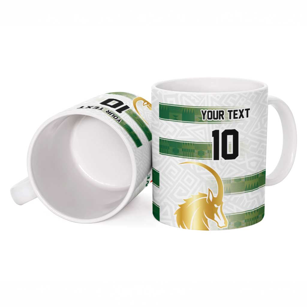 Custom Zimbabwe Rugby The Champions 2025 Ceramic Mug The Gold Sables Version - Wonder Print Shop