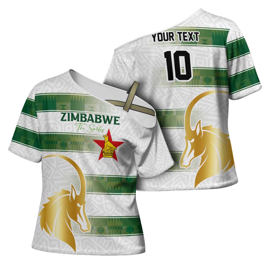 Custom Zimbabwe Rugby The Champions 2025 Cross Shoulder Shirt The Gold Sables Version - Wonder Print Shop