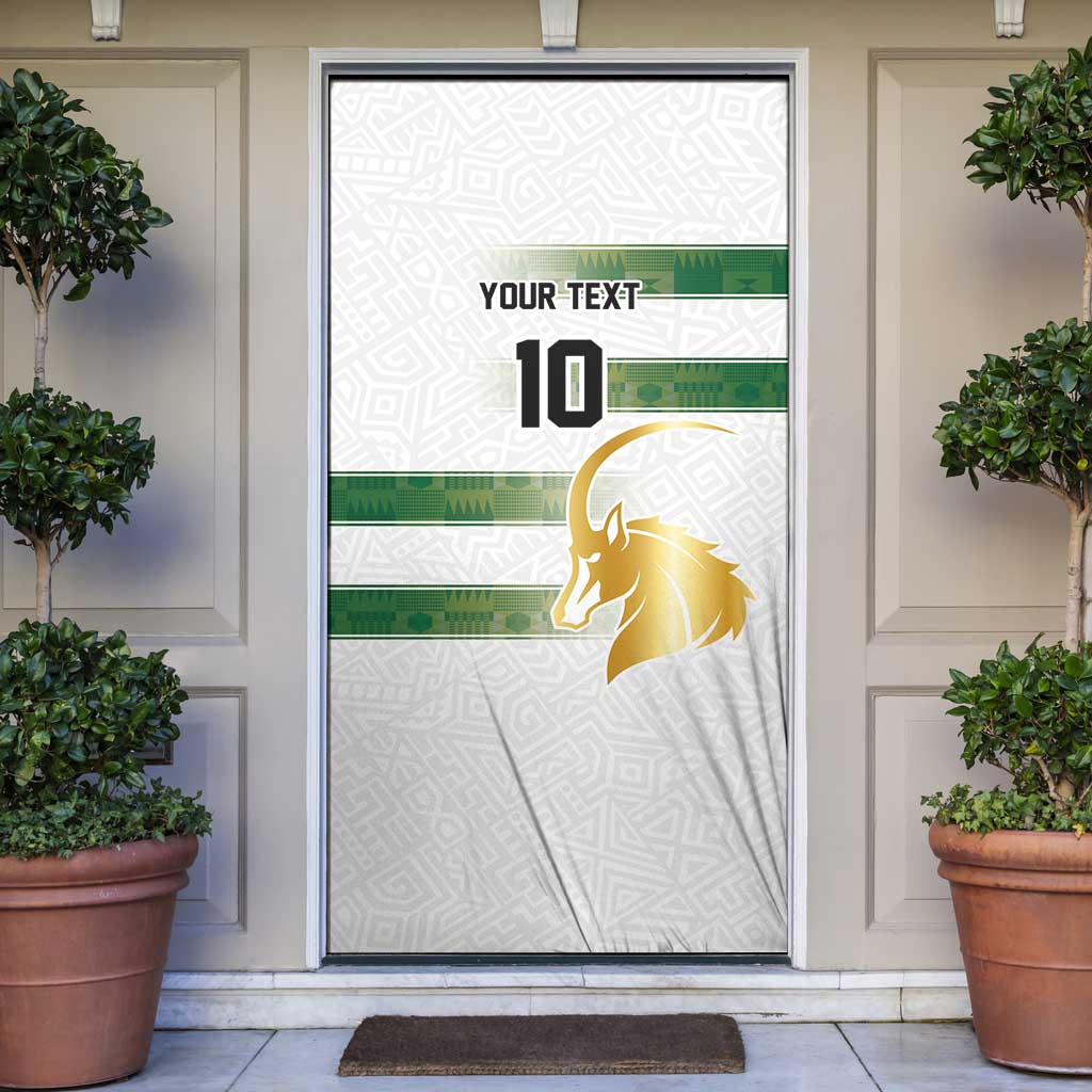 Custom Zimbabwe Rugby The Champions 2025 Door Cover The Gold Sables Version - Wonder Print Shop