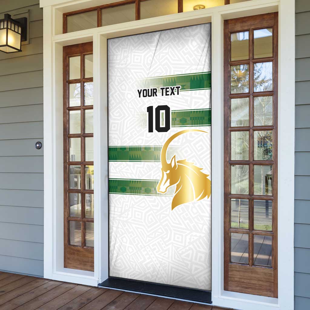 Custom Zimbabwe Rugby The Champions 2025 Door Cover The Gold Sables Version - Wonder Print Shop