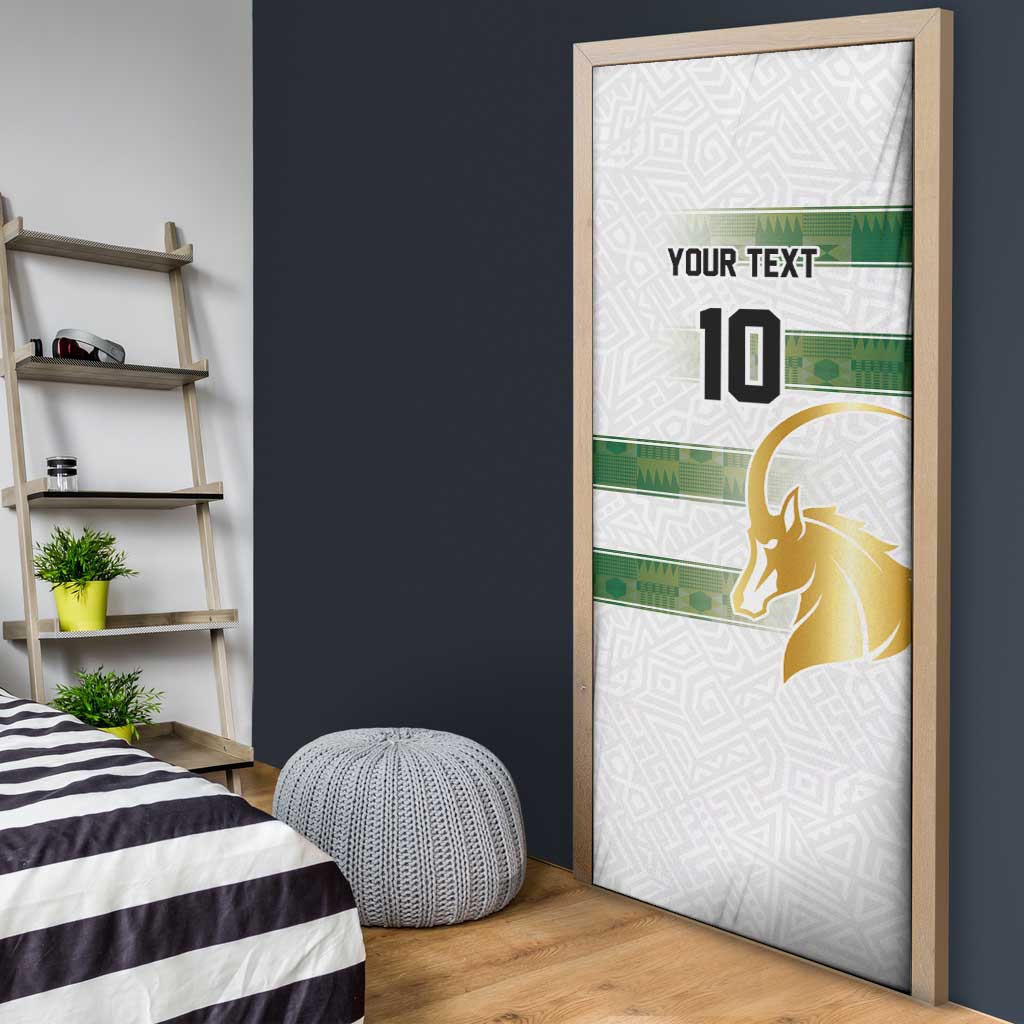 Custom Zimbabwe Rugby The Champions 2025 Door Cover The Gold Sables Version - Wonder Print Shop