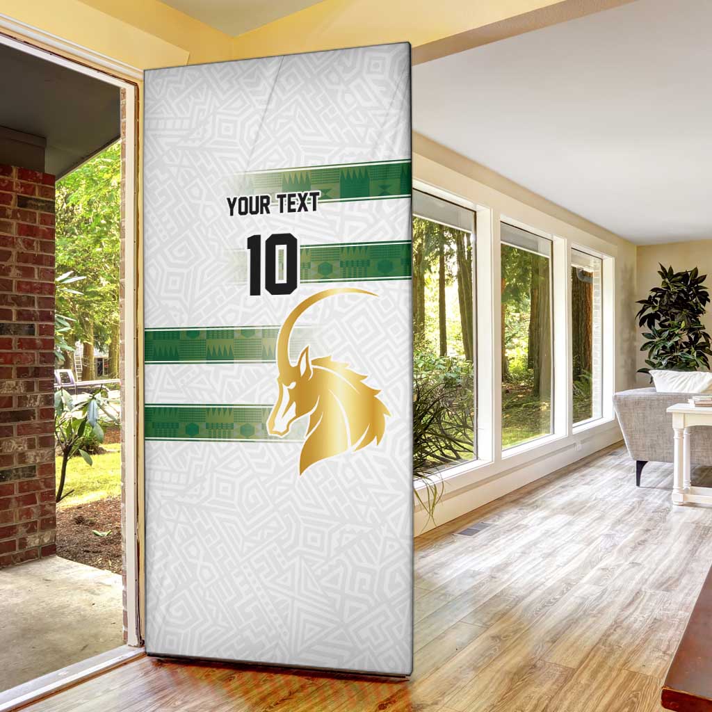 Custom Zimbabwe Rugby The Champions 2025 Door Cover The Gold Sables Version - Wonder Print Shop