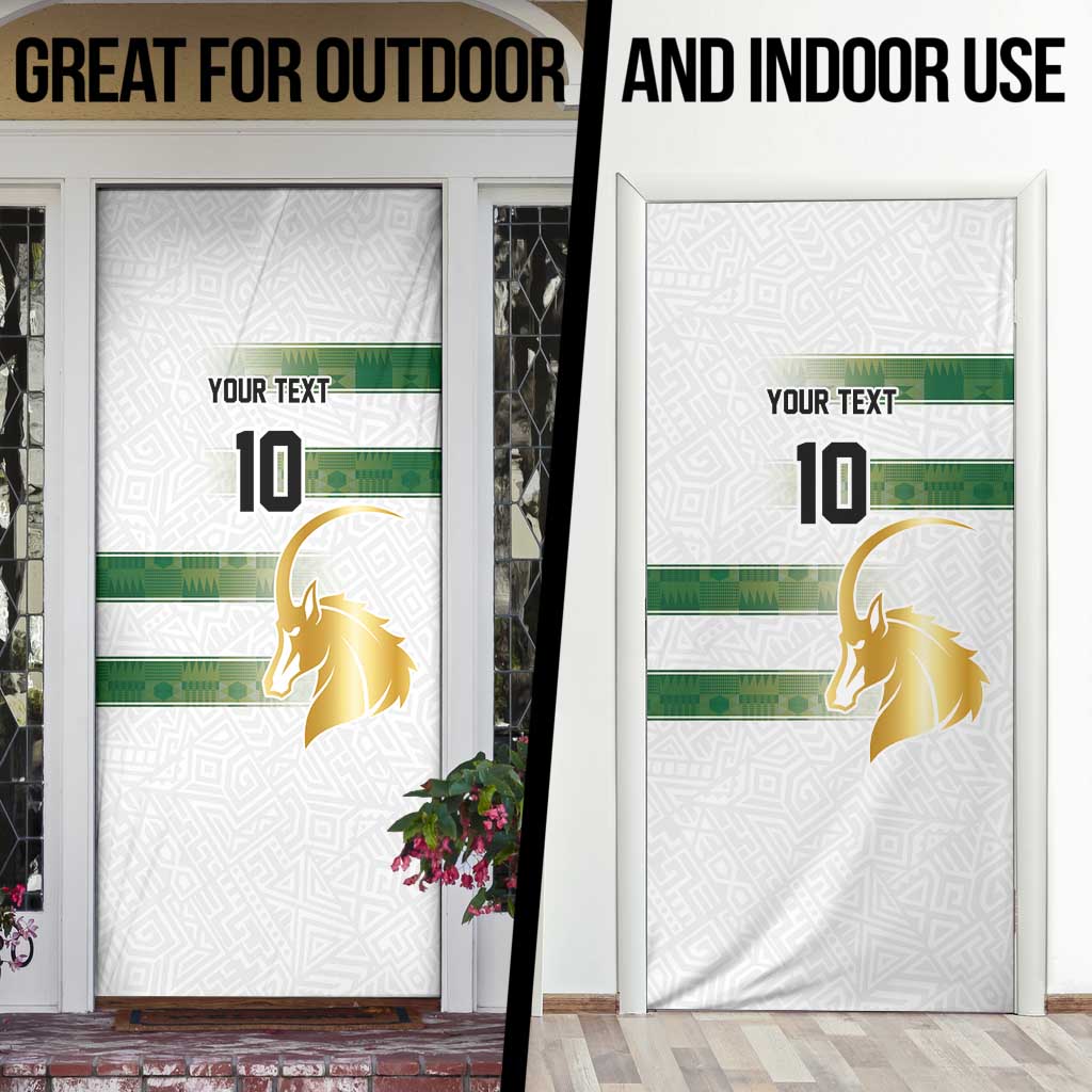 Custom Zimbabwe Rugby The Champions 2025 Door Cover The Gold Sables Version - Wonder Print Shop