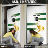 Custom Zimbabwe Rugby The Champions 2025 Door Cover The Gold Sables Version - Wonder Print Shop