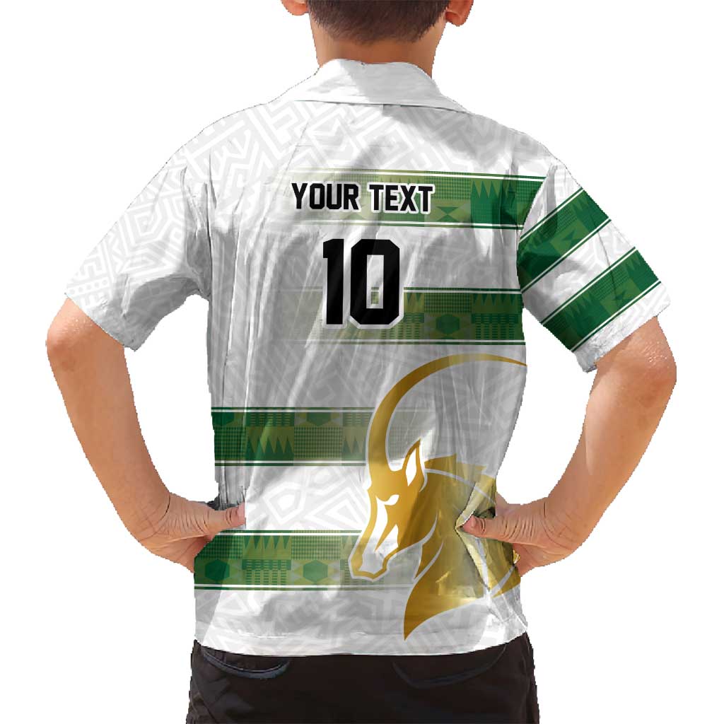 Custom Zimbabwe Rugby The Champions 2025 Family Matching Off Shoulder Short Dress and Hawaiian Shirt The Gold Sables Version - Wonder Print Shop