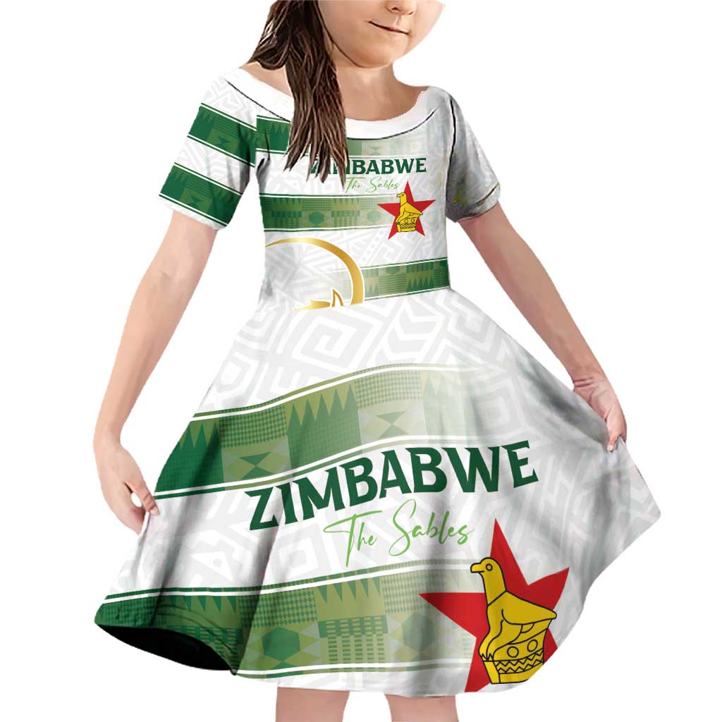 Custom Zimbabwe Rugby The Champions 2025 Family Matching Off Shoulder Short Dress and Hawaiian Shirt The Gold Sables Version - Wonder Print Shop