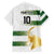 Custom Zimbabwe Rugby The Champions 2025 Family Matching Off Shoulder Short Dress and Hawaiian Shirt The Gold Sables Version - Wonder Print Shop