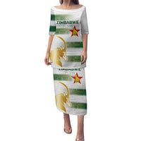 Custom Zimbabwe Rugby The Champions 2025 Family Matching Puletasi and Hawaiian Shirt The Gold Sables Version - Wonder Print Shop