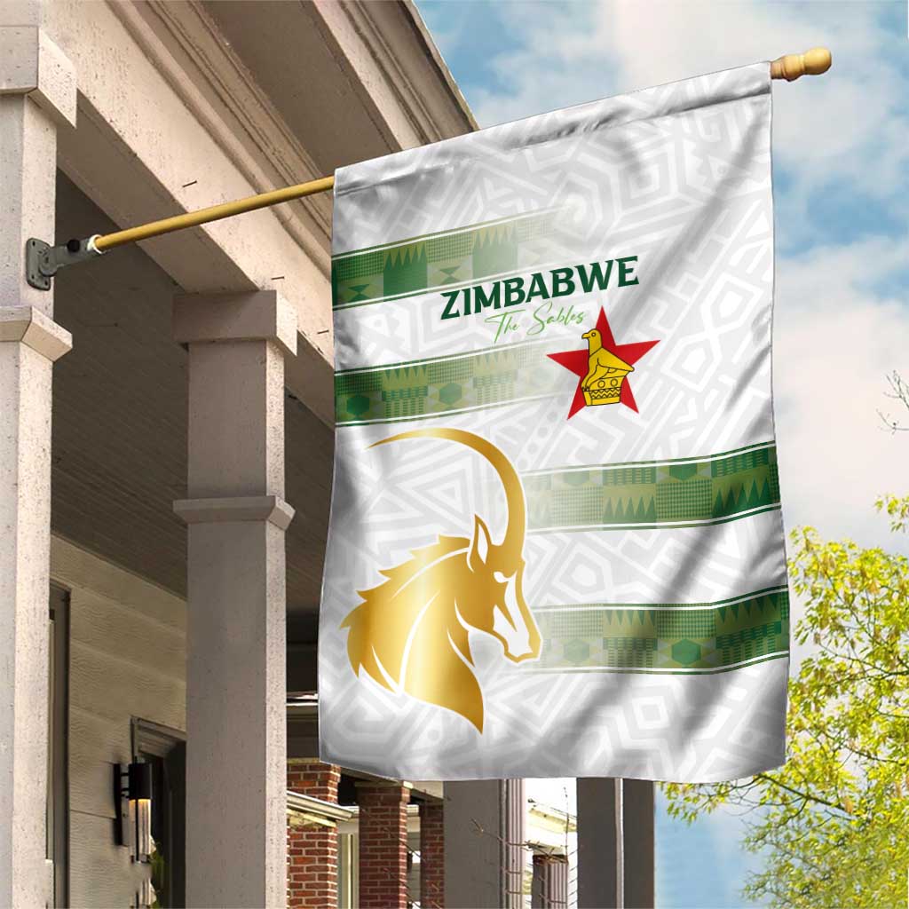 Zimbabwe Rugby The Champions 2025 Garden Flag The Gold Sables Version - Wonder Print Shop