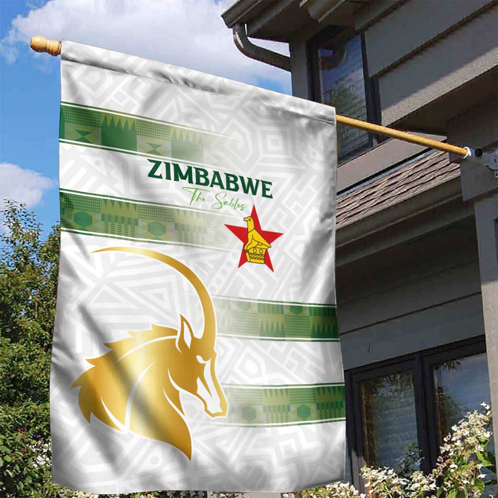 Zimbabwe Rugby The Champions 2025 Garden Flag The Gold Sables Version - Wonder Print Shop