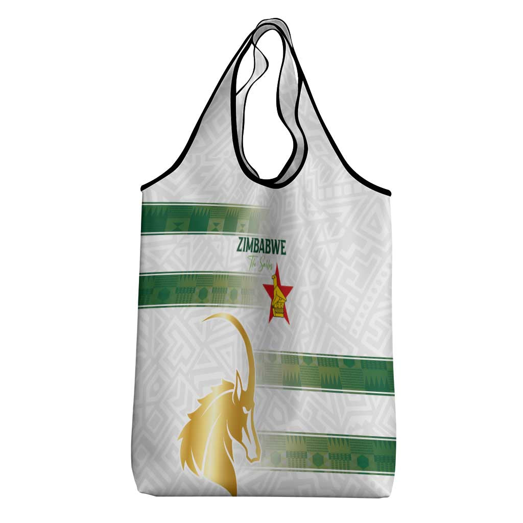 Zimbabwe Rugby The Champions 2025 Grocery Bag The Gold Sables Version - Wonder Print Shop