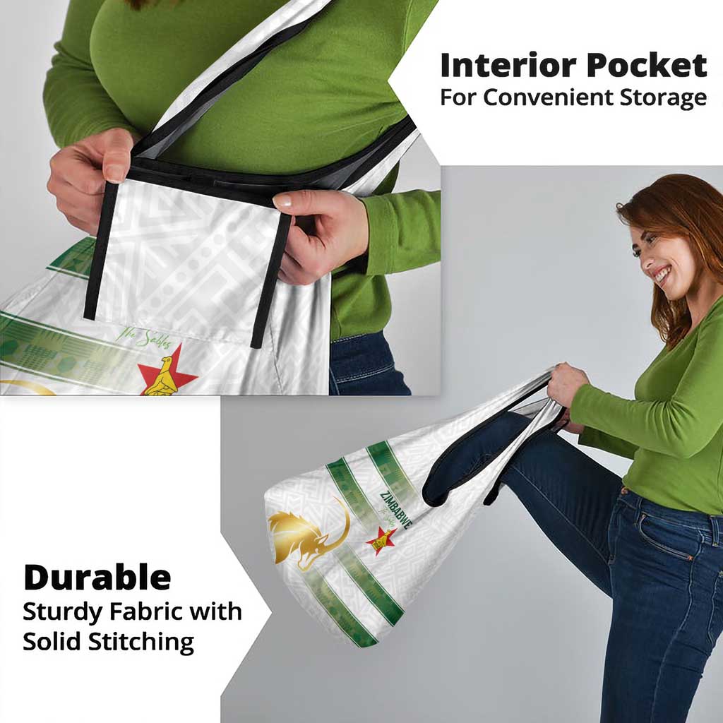 Zimbabwe Rugby The Champions 2025 Grocery Bag The Gold Sables Version - Wonder Print Shop