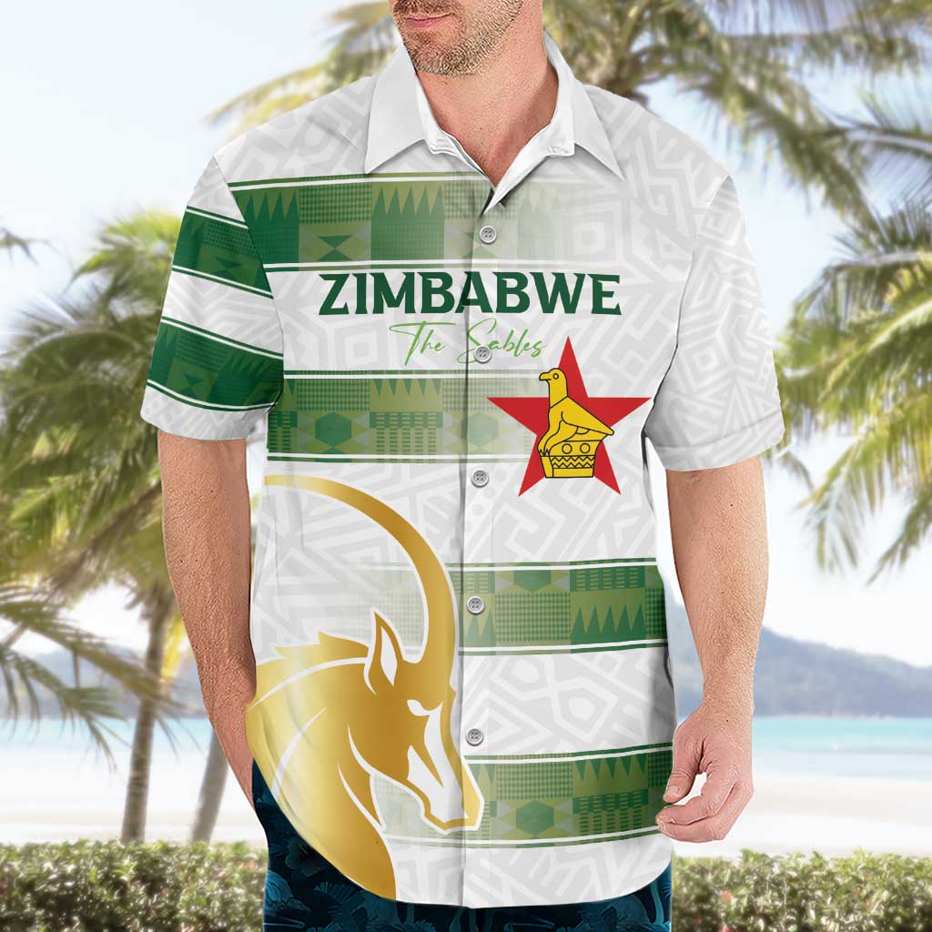 Custom Zimbabwe Rugby The Champions 2025 Hawaiian Shirt The Gold Sables Version - Wonder Print Shop