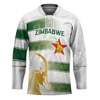 Custom Zimbabwe Rugby The Champions 2025 Hockey Jersey The Gold Sables Version - Wonder Print Shop