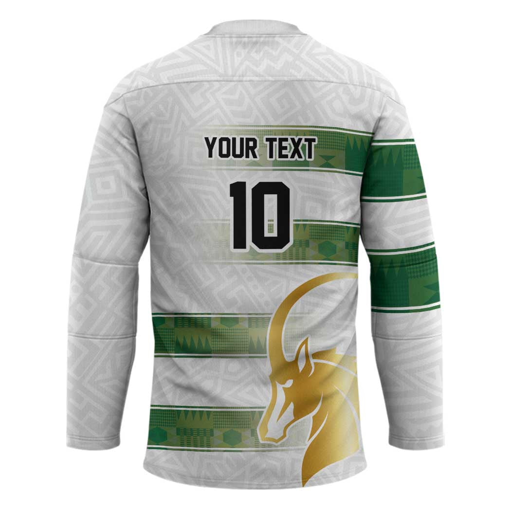 Custom Zimbabwe Rugby The Champions 2025 Hockey Jersey The Gold Sables Version - Wonder Print Shop