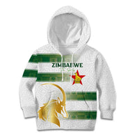 Custom Zimbabwe Rugby The Champions 2025 Kid Hoodie The Gold Sables Version - Wonder Print Shop
