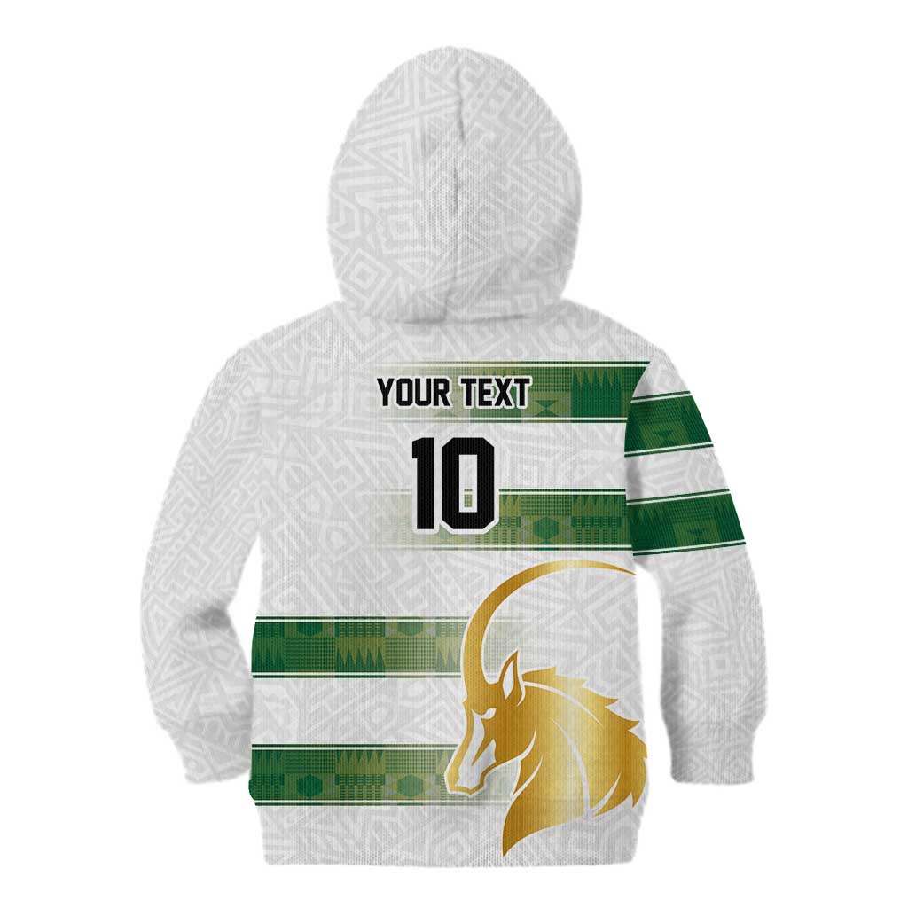 Custom Zimbabwe Rugby The Champions 2025 Kid Hoodie The Gold Sables Version - Wonder Print Shop