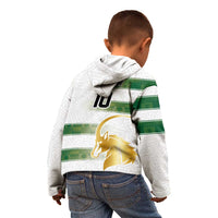 Custom Zimbabwe Rugby The Champions 2025 Kid Hoodie The Gold Sables Version - Wonder Print Shop