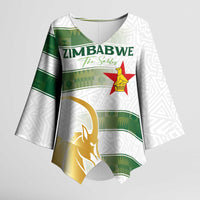 Custom Zimbabwe Rugby The Champions 2025 Kimono Sleeve Blouse The Gold Sables Version - Wonder Print Shop