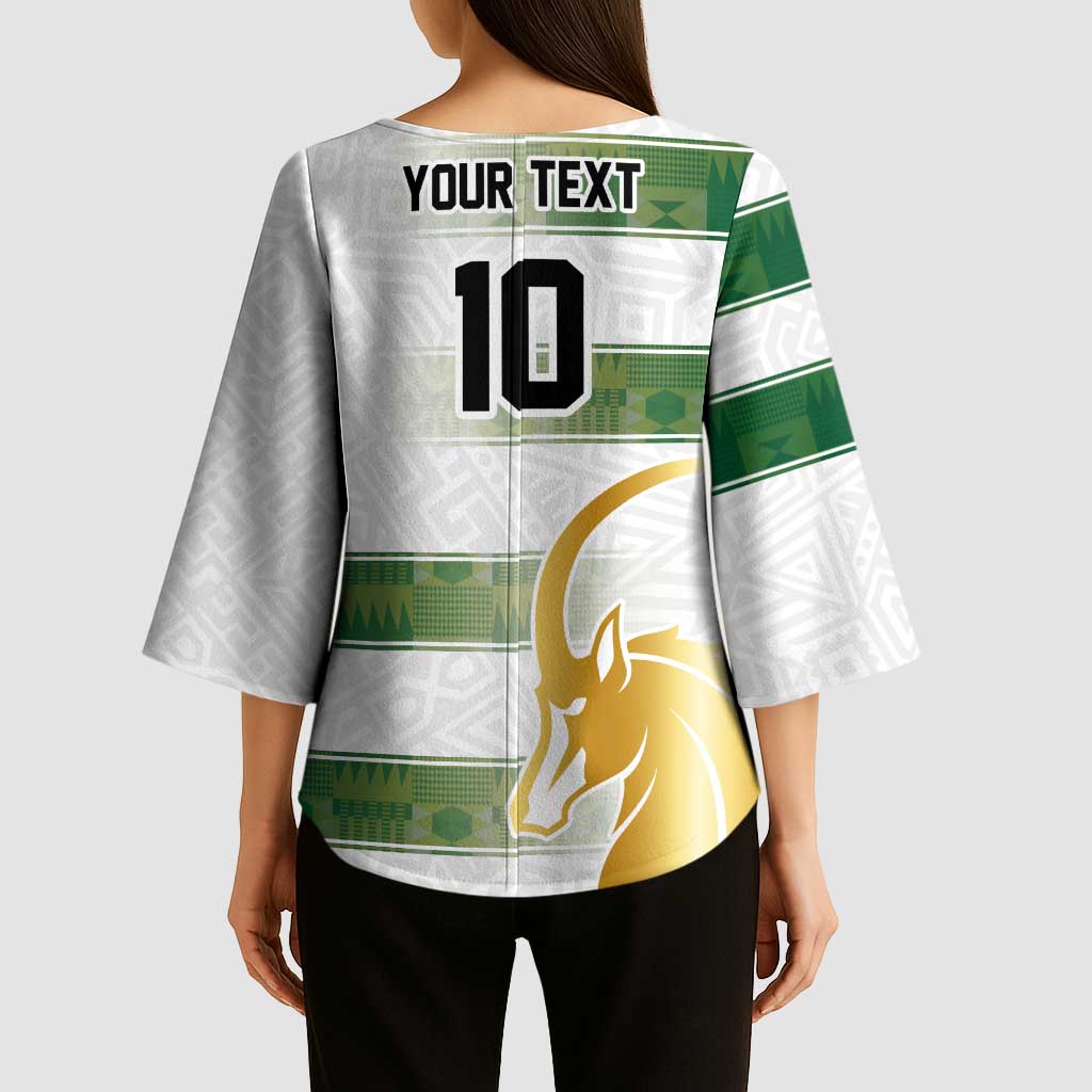 Custom Zimbabwe Rugby The Champions 2025 Kimono Sleeve Blouse The Gold Sables Version - Wonder Print Shop