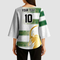 Custom Zimbabwe Rugby The Champions 2025 Kimono Sleeve Blouse The Gold Sables Version - Wonder Print Shop