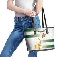 Zimbabwe Rugby The Champions 2025 Leather Tote Bag The Gold Sables Version - Wonder Print Shop