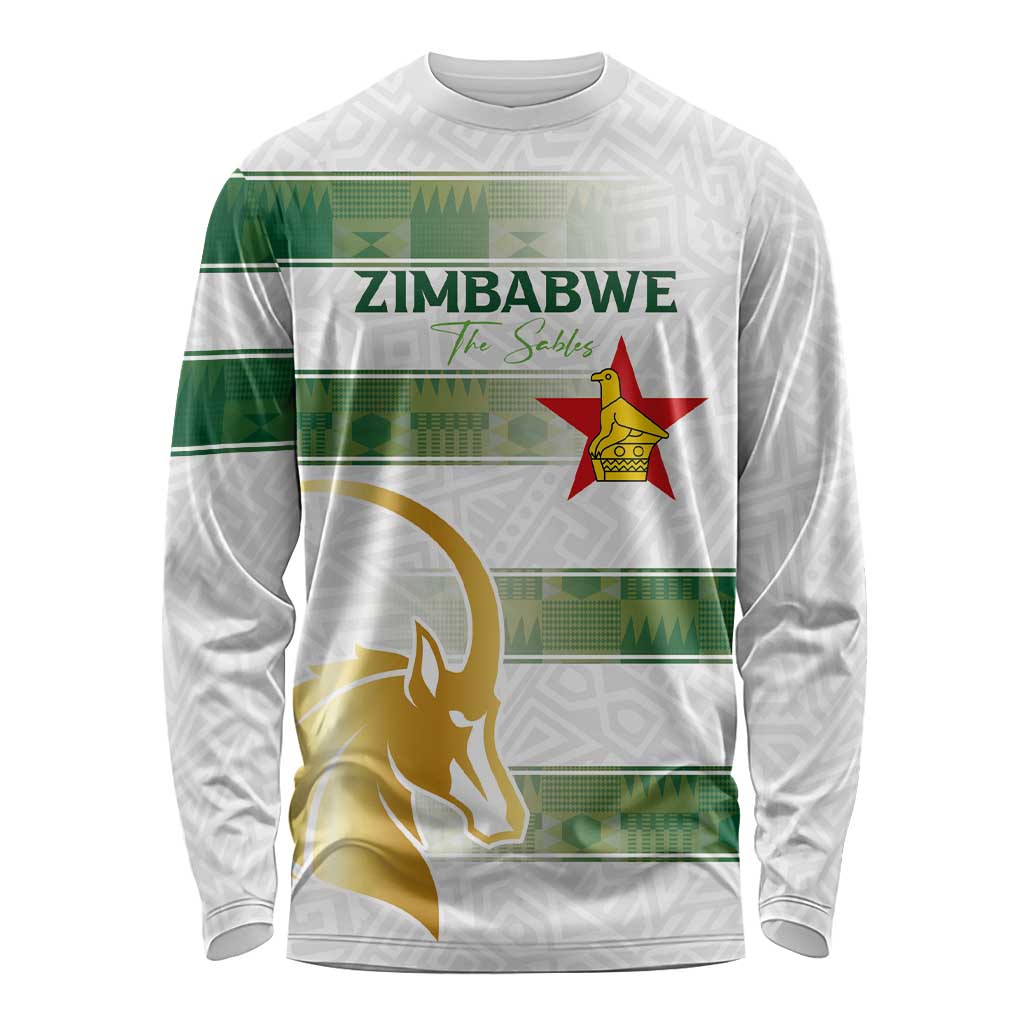 Custom Zimbabwe Rugby The Champions 2025 Long Sleeve Shirt The Gold Sables Version - Wonder Print Shop