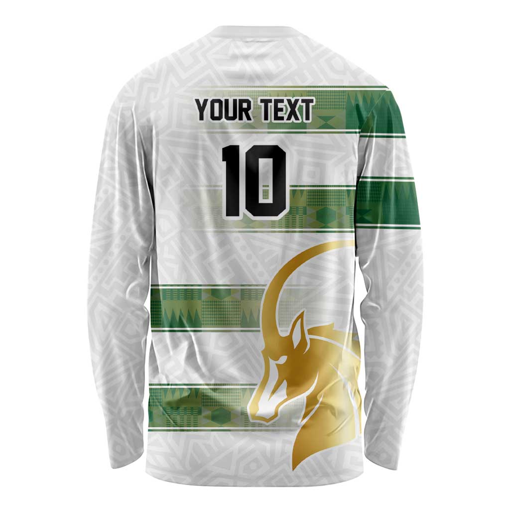 Custom Zimbabwe Rugby The Champions 2025 Long Sleeve Shirt The Gold Sables Version - Wonder Print Shop
