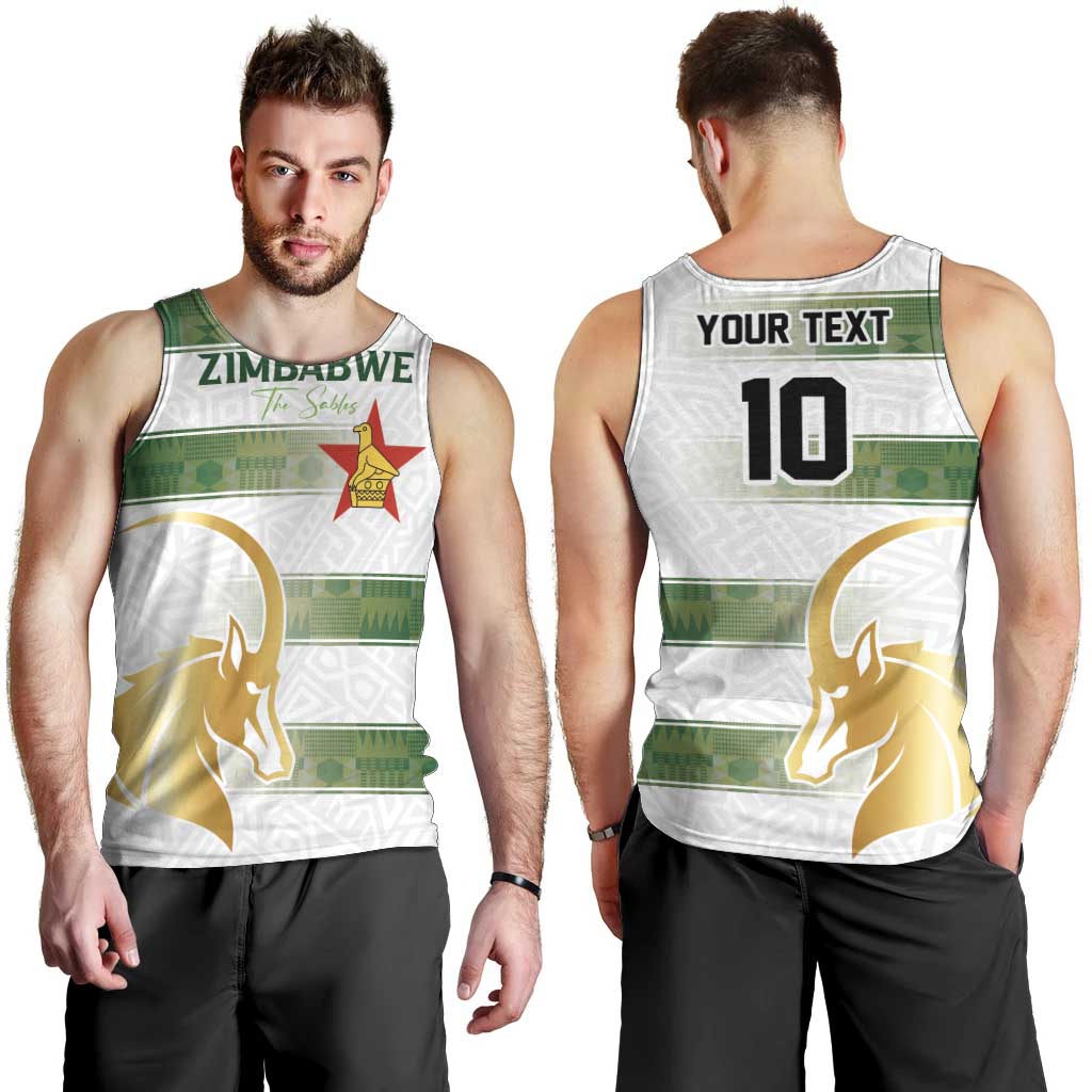 Custom Zimbabwe Rugby The Champions 2025 Men Tank Top The Gold Sables Version - Wonder Print Shop