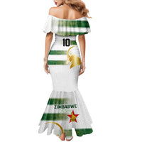 Custom Zimbabwe Rugby The Champions 2025 Mermaid Dress The Gold Sables Version - Wonder Print Shop