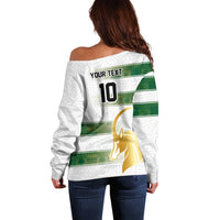 Custom Zimbabwe Rugby The Champions 2025 Off Shoulder Sweater The Gold Sables Version - Wonder Print Shop