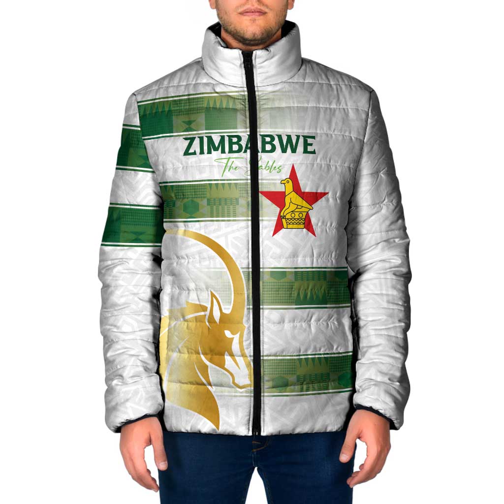 Custom Zimbabwe Rugby The Champions 2025 Padded Jacket The Gold Sables Version - Wonder Print Shop