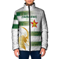 Custom Zimbabwe Rugby The Champions 2025 Padded Jacket The Gold Sables Version - Wonder Print Shop