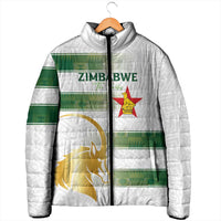 Custom Zimbabwe Rugby The Champions 2025 Padded Jacket The Gold Sables Version - Wonder Print Shop