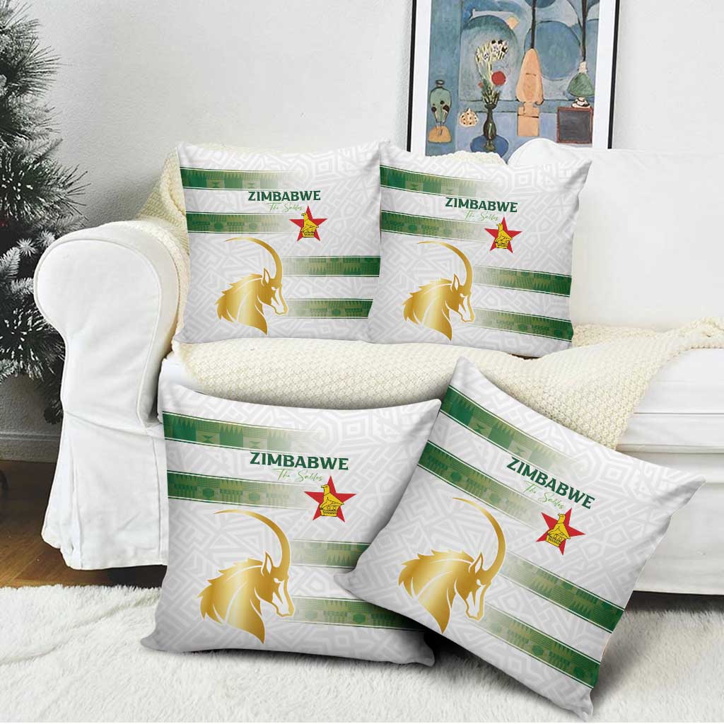 Zimbabwe Rugby The Champions 2025 Pillow Cover The Gold Sables Version - Wonder Print Shop