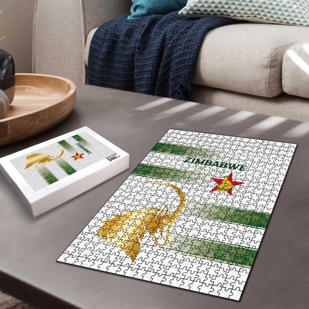 Zimbabwe Rugby The Champions 2025 Puzzle The Gold Sables Version - Wonder Print Shop