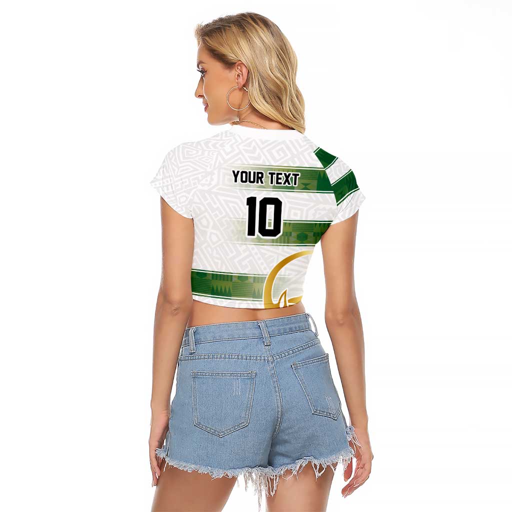 Custom Zimbabwe Rugby The Champions 2025 Raglan Cropped T Shirt The Gold Sables Version - Wonder Print Shop