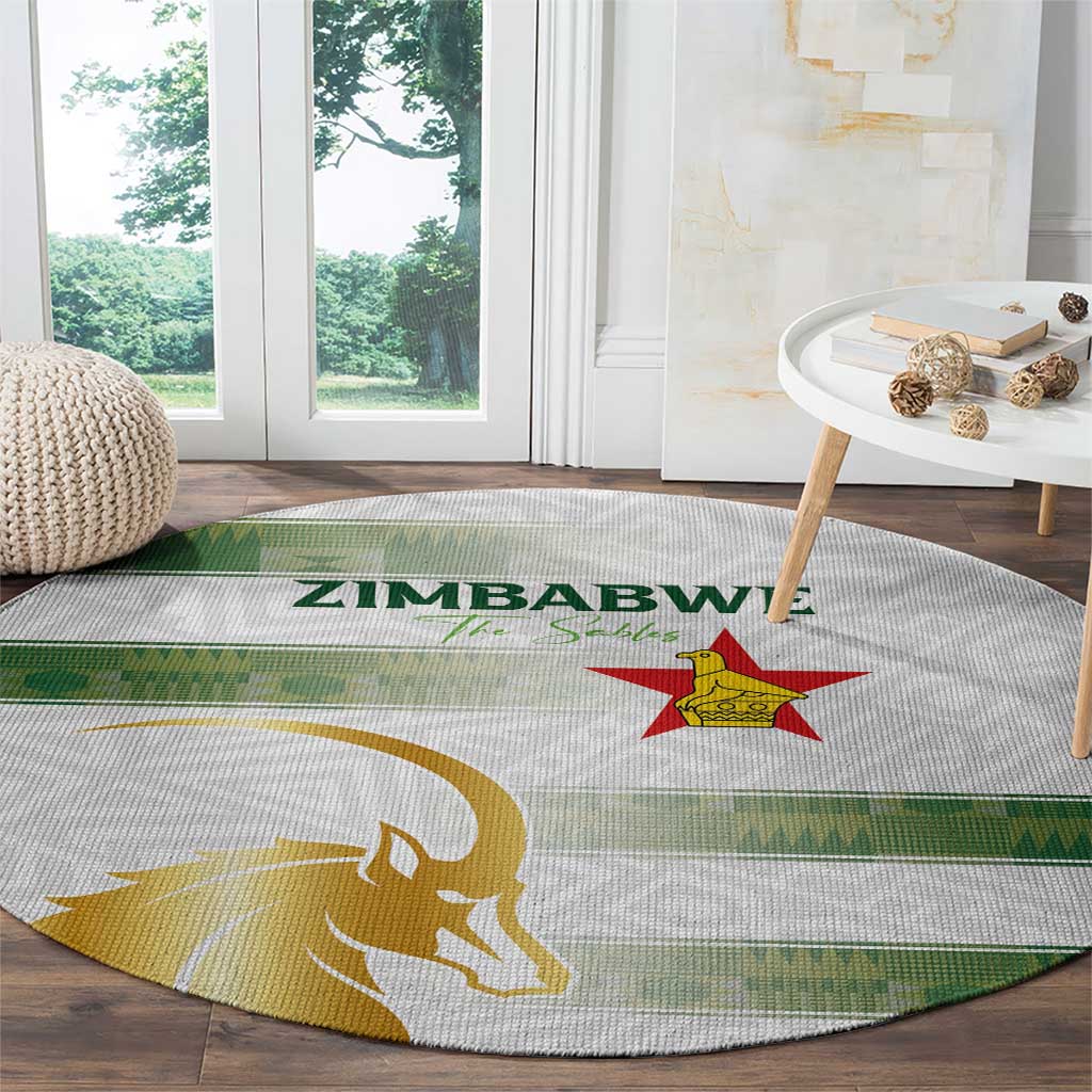 Zimbabwe Rugby The Champions 2025 Round Carpet The Gold Sables Version - Wonder Print Shop