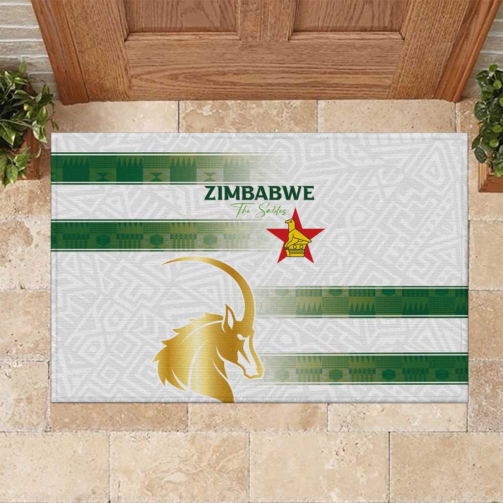 Zimbabwe Rugby The Champions 2025 Rubber Doormat The Gold Sables Version - Wonder Print Shop