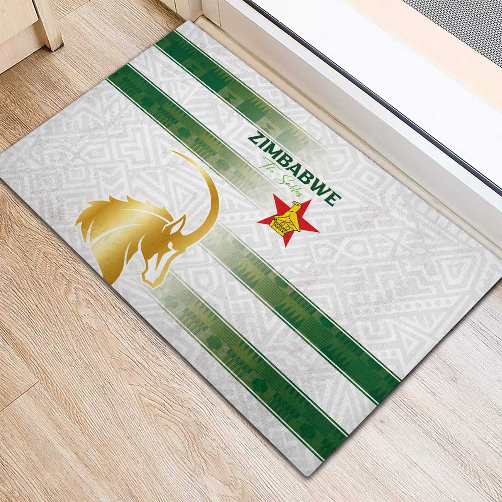 Zimbabwe Rugby The Champions 2025 Rubber Doormat The Gold Sables Version - Wonder Print Shop