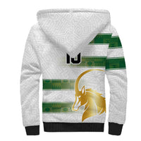 Custom Zimbabwe Rugby The Champions 2025 Sherpa Hoodie The Gold Sables Version - Wonder Print Shop