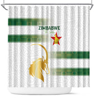 Zimbabwe Rugby The Champions 2025 Shower Curtain The Gold Sables Version - Wonder Print Shop